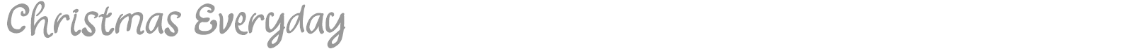 Christmas Everyday font preview